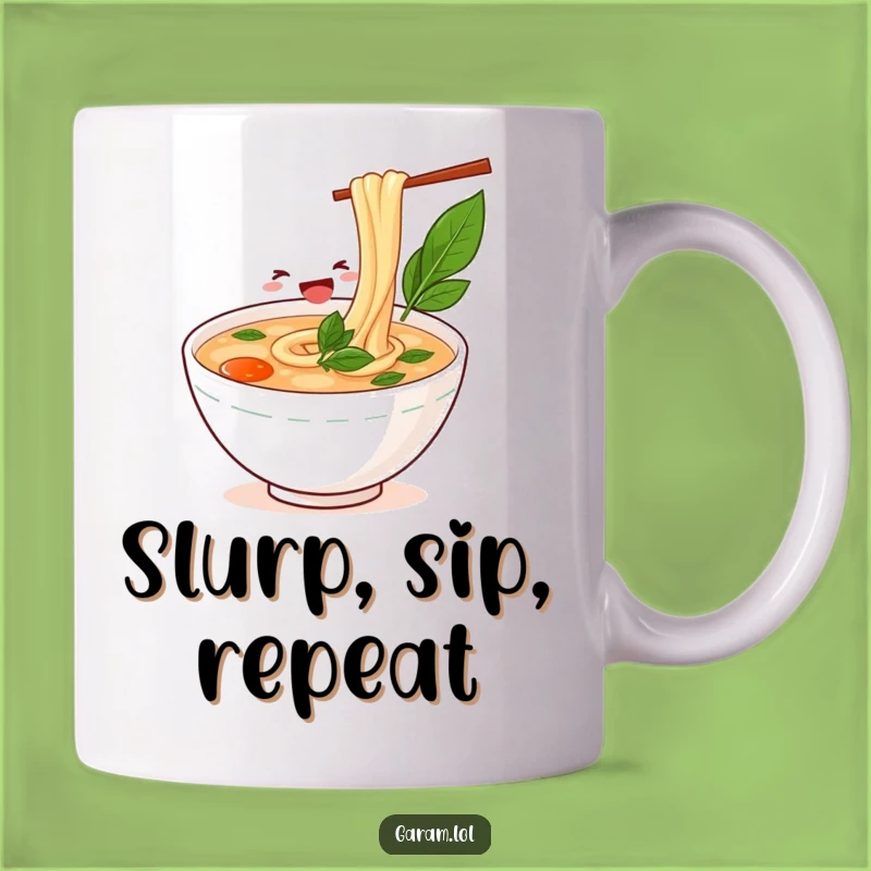 Funny Pho Noodle Slurping Mug: A Hilarious Gift for Soup Lovers