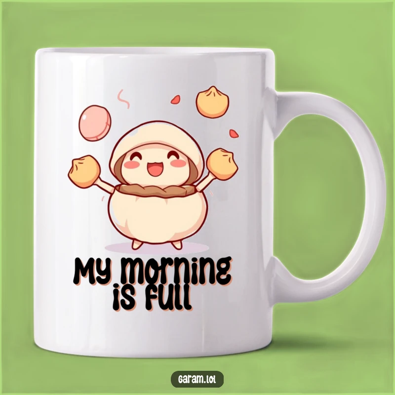 Funny Steamed Bun Juggling Mug: A Hilarious Gift for Dim Sum Lovers