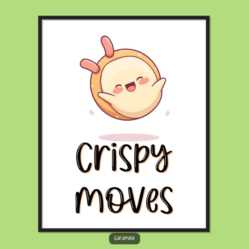 Funny Spring Roll Digital Print: Instant Action with this Hilarious Food Art