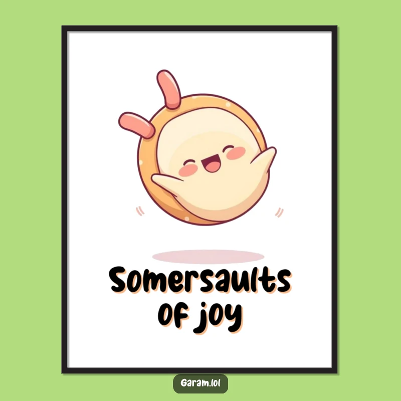 Funny Spring Roll Poster: Decorate with Action using this Hilarious Food Art