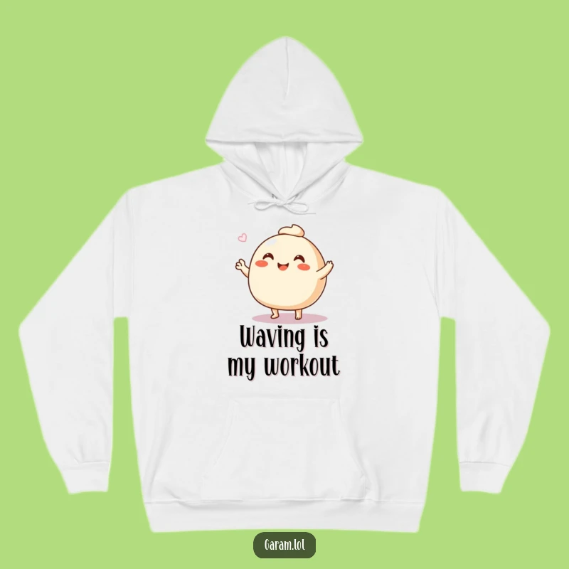 Funny Steamed Bun Hoodie: Cozy Up with This Waving Happy Treat