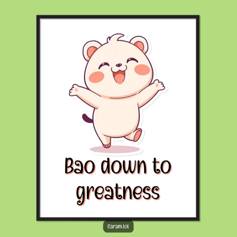 Funny Free Printable Bao Wall Art: Playful Skip Decor