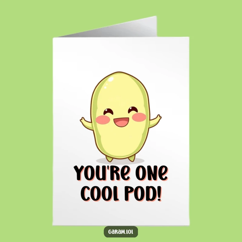 Free Printable Edamame Birthday Card: Bouncy Fun Downloadable Gift