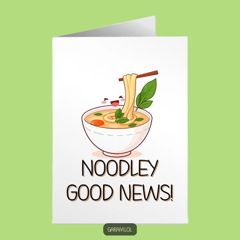 Free Printable Congrats Card: Joyful Pho Slurp Celebration - Humorous Downloadable Gift