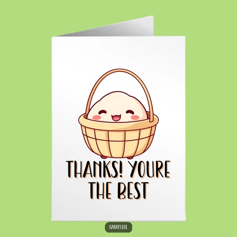 Free Printable Dim Sum Thank You Card: Giggling Basket Funny Downloadable