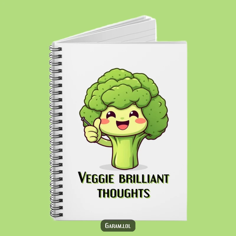 Funny Broccoli Thumbs Up Notebook: Jot Down Ideas with Veggie Cheer